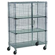 Technibilt Shelving Systems Security Cage, Mob, Solid Shlf-3, 24x60x69 MSEC603F-SLD